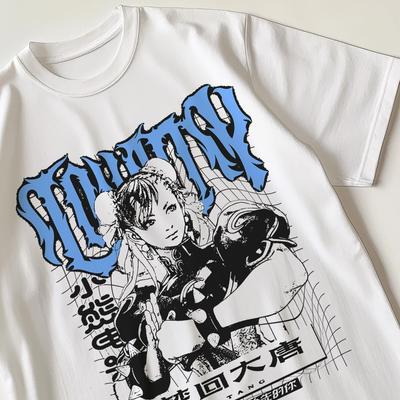 T-shirt retrò di Chun-Li Street Fighter Anni '80 '90 Regalo nostalgico per lui e per lei