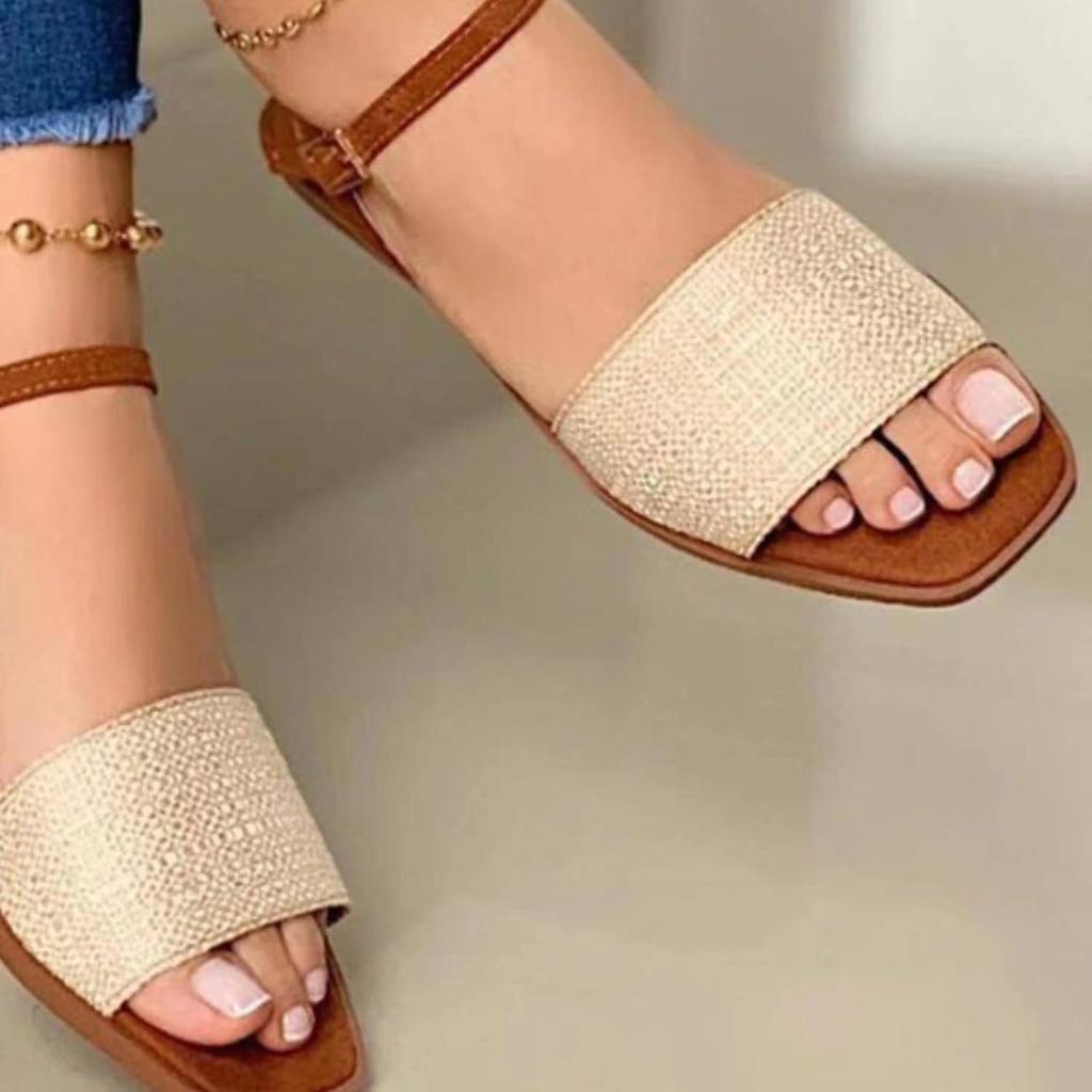 Female Sandals Summer New Women Hollow Out Roman Shoes Woman Gladiator Open Toe Beach Flats Ladies Footwear Plus Size 43