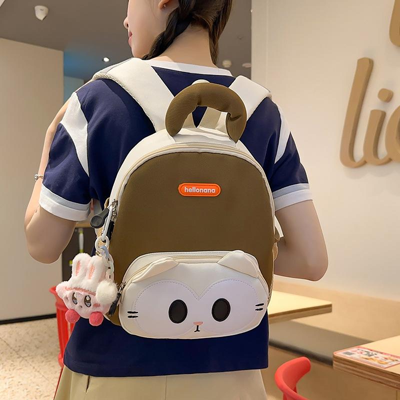 Cartoon Shape Children's Backpack New Removable Panda Owl Kindergarten Cute Boys and Girls School Bag