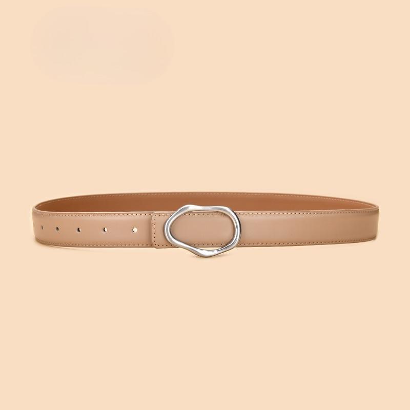Women's Genuine Leather Belt Women's Belt Decoration Versatile Jeans Casual Pants Women's Business Belt