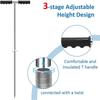 Erdsonde mit T-Griff Bodenverdichtungsprüfstab Edelstahl-Erdsonde mit T-Griff Verstellbar Unterirdisch