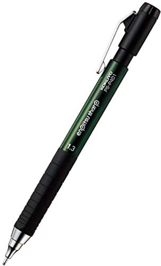 

KOKUYO Mechanical Pencil Type Rubber Pencil, Sharpener, M, Grip, 1.3mm, Green, PS-P401G-1P [x 3]