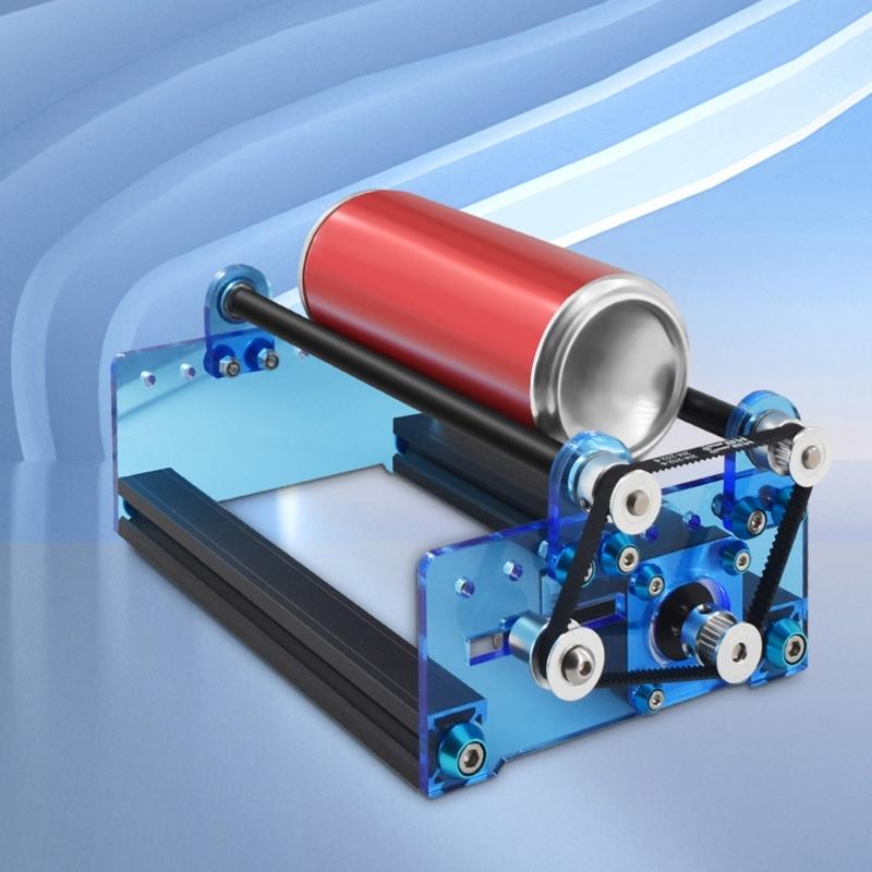 Engraving Machine with Roller Engraver with Rotary Axises for Personalized Jewelry and Craft Making