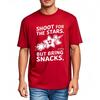 Minimalist Tshirt Casual Tee Solid Color For him Oneck tshirt unisex Shoot For The Stars But Bring Snacks Anime Men Tee shirt