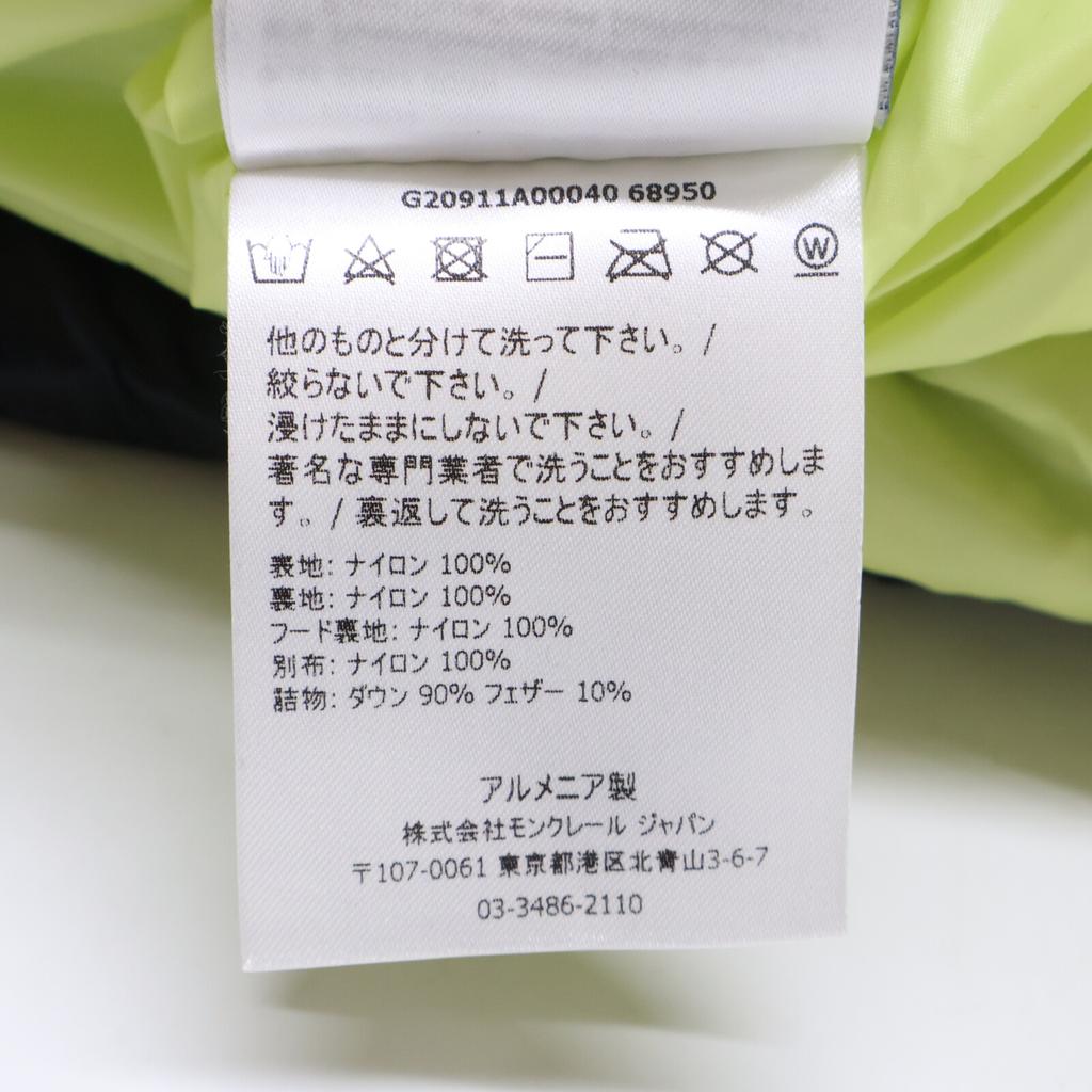 Moncler MAURY Logo Print Hooded Down Jacket Jacket 2 NavyUsed