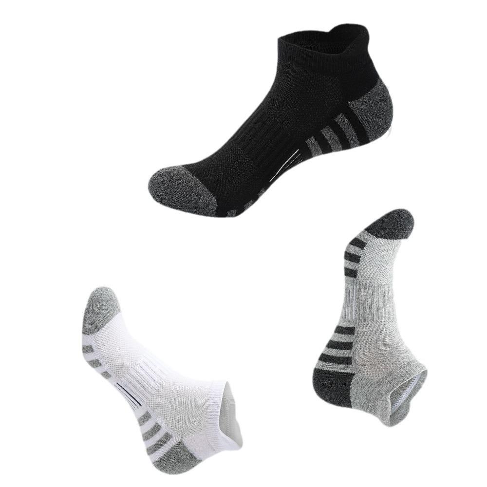 Men's Professional Sports Socks - Breathable, Thickened, Low-Cut for Hiking, Running & Basketball