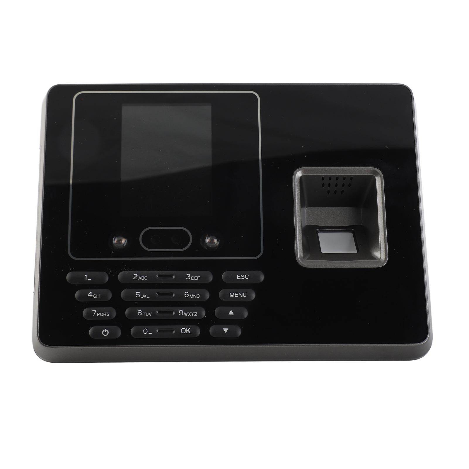 

Машина контроля посещаемости по отпечаткам пальцев и паролю лица 2,8-дюймовый ЖК-дисплей Быстрая машина контроля посещаемости сотрудников UK Plug серый