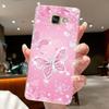 For Samsung Galaxy A5 2016 A3 2016 A7 2017 Case Flower Butterfly Soft Silicone Clear TPU Cover For Samsung A3 A5 2017 Cases Capa