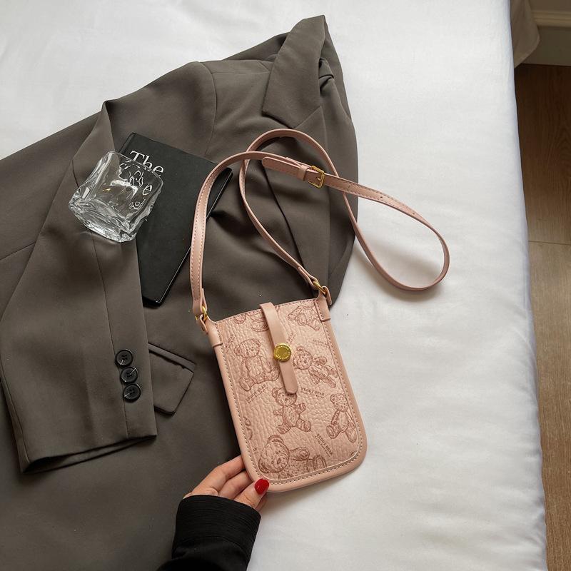 Stylish and Simple Contrasting Color Bag Women's 2025 Summer New Casual Niche Shoulder Messenger Bag Trendy Mobile Phone Bag