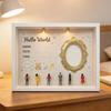 Mini Museum DIY Aesthetic Commemorative Lighted Memory Kids Photo Frame Display Box for Family Home Decor Nursery Desk Table