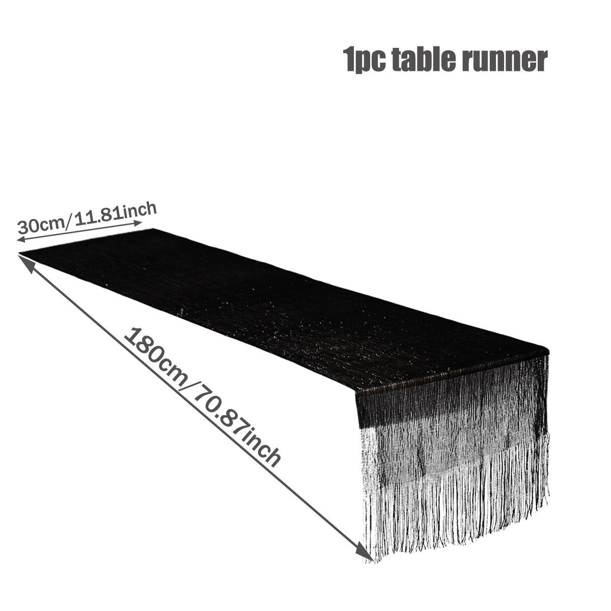 

30 см*180 см шифоновая дорожка для стола в стиле бохо, романтическая дорожка для стола на свадьбу, день рождения, вечеринку, день святого валентина, украшение стола чёрный