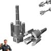 2Pcs Dual-Function Pipe Threading Tool Set – 1 2" 3 4" Internal External Thread Cutter for PVC Plastic Pipes Electric Drill Compatible Ideal
