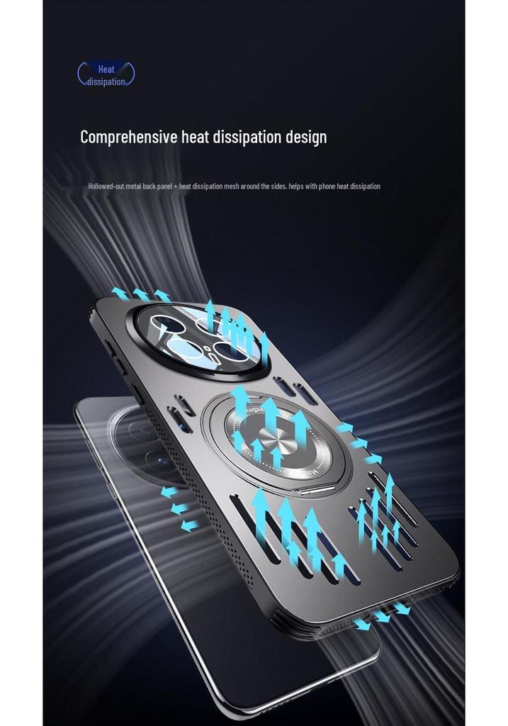Honor Magic 8 Ultra-Thin Magnetic Phone Case with Ice Aluminum Heat Dissipation - Suitable for Men and Women