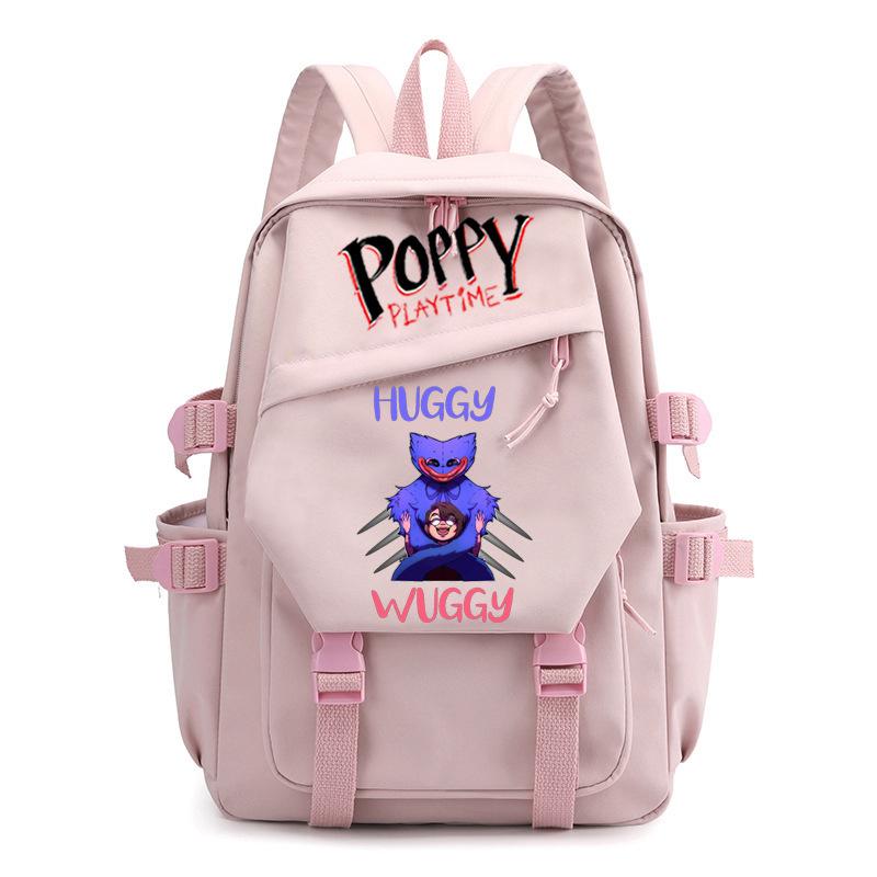 Poppy Waterproof Women's Backpack Girl Schoolbag Large Capacity Travel Leisure Shoulder Bag