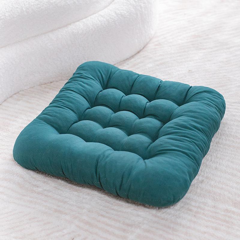 Cushion Thickened Solid Color Grinding Wool Chair Cushion Office Computer Chair Cushion Winter Student Fart Cushion