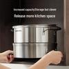 SUPOR 28cm 3-Layer 304 Stainless Steel Steamer Pot