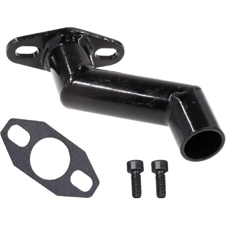 JRL 32Mm-40Mm Black Offset Intake Manifold And Gasket For 49Cc 66Cc 80Cc Motorized Bike Motorised Bicycle (Black)