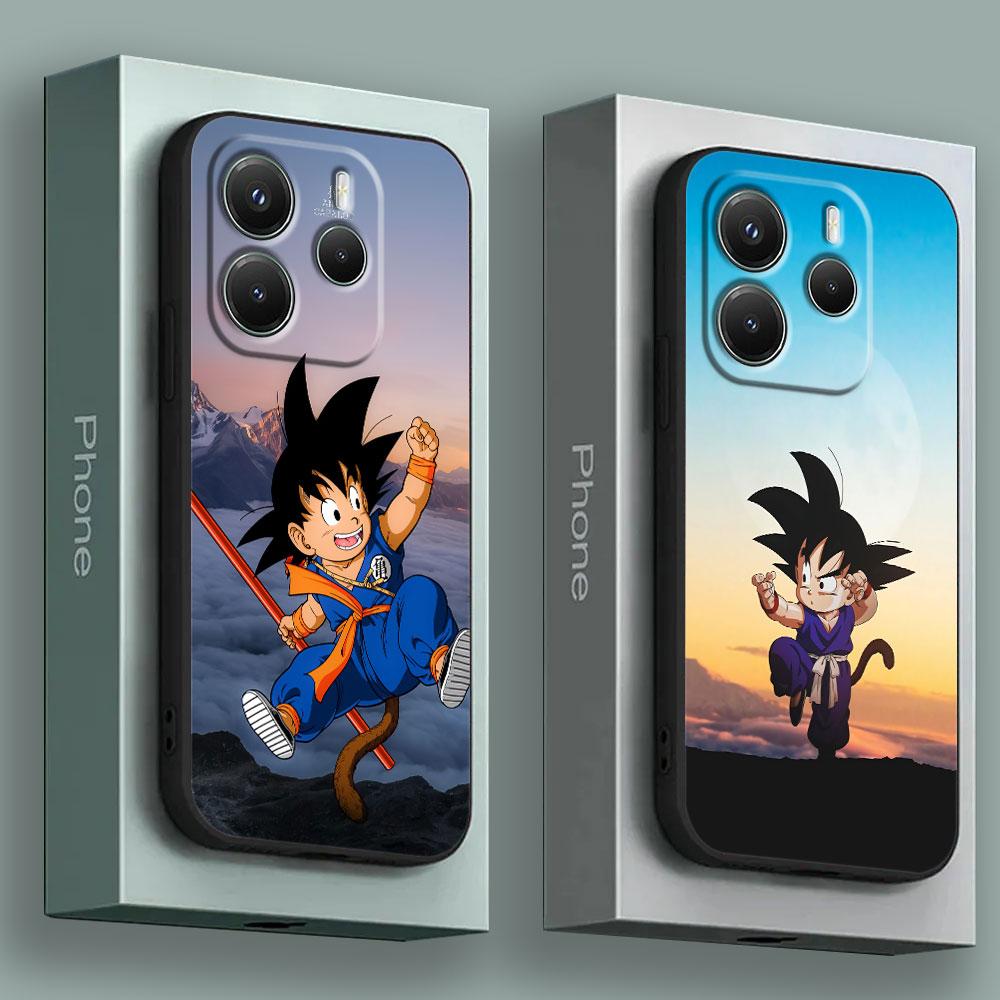 Case For Xiaomi Redmi Note 15 14 13 12 11 Pro Plus Goku Anime For Redmi 15C 15 14C 13C 12C Phone Cover Drawings Dragons Balls Z