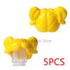 MOC City Small Particles Building Blocks Boys Girls Figures Accessories Curly Hair Beard Set Mini Bricks Toys Gifts For Kids G01