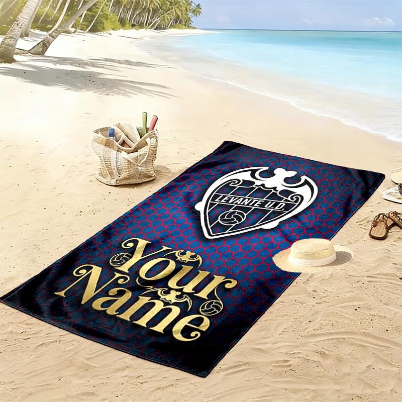 Name Custom Levante UD Print Beach Towel, Large Soft Quick Dry Towel for Beach Camping Swimming