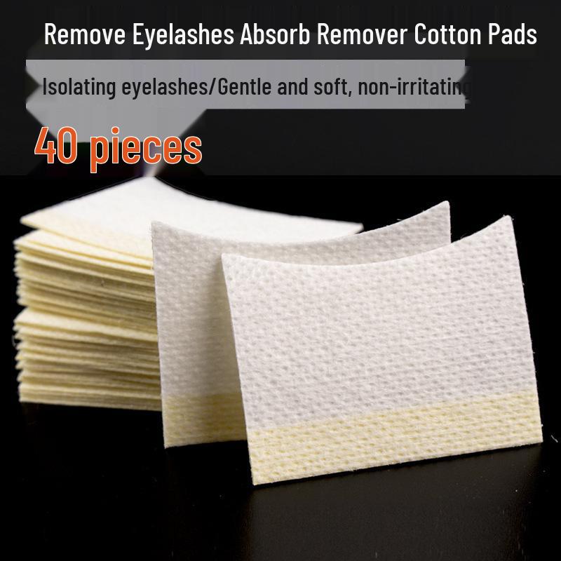

Eyelash Removal and Grafting Cotton Pads (Adhesive Isolation, 40 Pack)