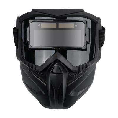 Welding Mask with True Color Auto Darkening Glasses for Face Protection and Dust