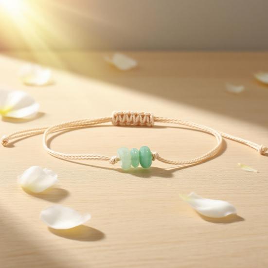 Artificial Crystal Braided Bracelet Handcrafted Adjustable String Rope Bracelet Boho Summer Bracelet Gift for Friends Men Women