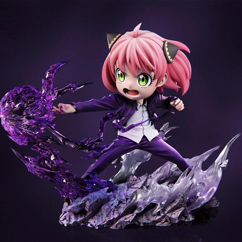 23cm Gk Anya Cos Gojo Satoru Double Head Swap Spy×Family Jujutsu Kaisen Anime Figure Model Statue Ornament Kids Gift Collection