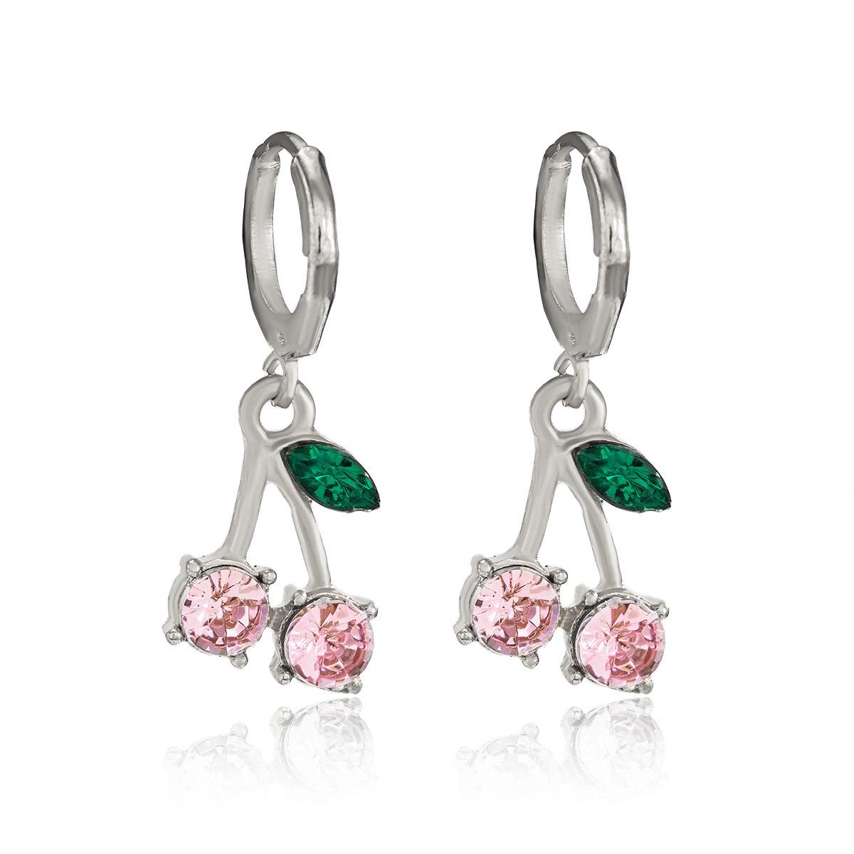 

Аксессуары, темпераментное универсальное ожерелье с бахромой и фруктами для женщин, простое и свежее ожерелье с маленькой подвеской-вишенкой