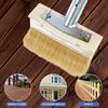 Deck Stain Brush 67inch Stainless Steel Extension Pole Deck Stain Applicator Deck Paint Brush for Painting Wood Deck Fence Door