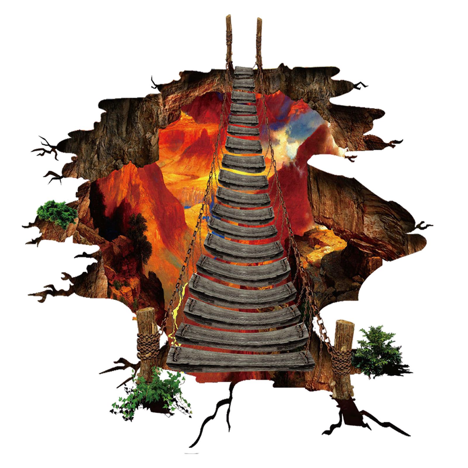 

3D-наклейки для пола, многоразовые и съемные настенные наклейки, домашний декор