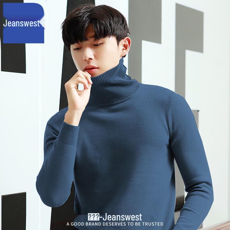 

Jeanswest Men s Warm Slim-Fit Turtleneck Sweater XL