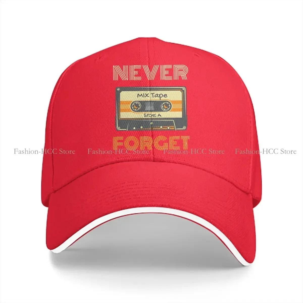 

Tape Never Forget Multicolor Hat Peaked Cap Style Mix Tape Fitted Personalized Visor Protection Hats One Size
