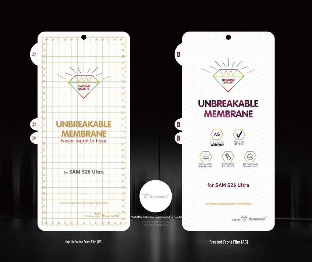 Samsung Galaxy S26 Ultra/Plus HD Matte Anti-Peep Full Edge Hydrogel Back Film Protector.