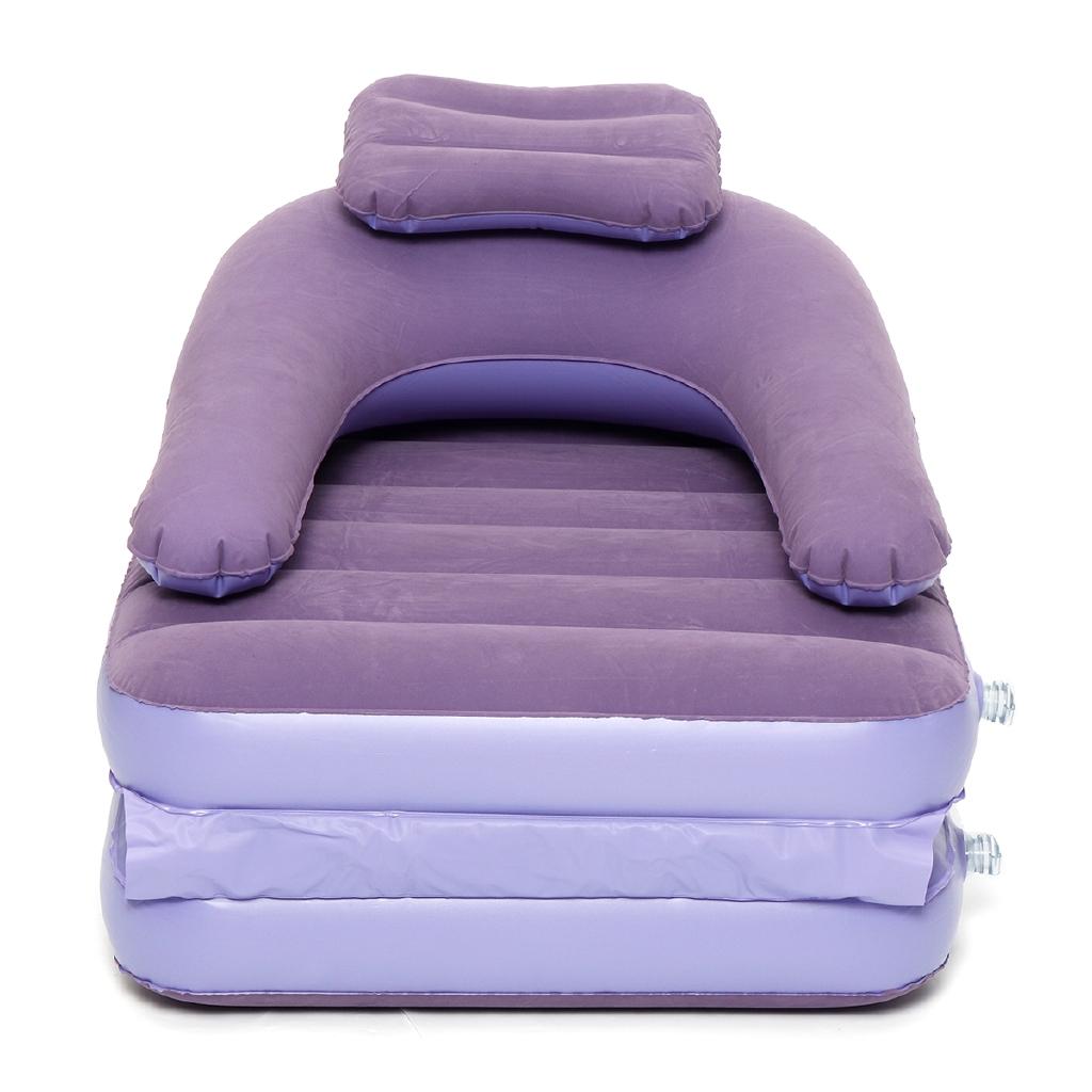 Light Waterproof Inflatable Lazy Sofa Camping Air Sleeping Bags Beach Lounge Home Office Chair Fast Folding With Air Pump