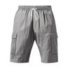 New American Multi-pocket Tooling Shorts Men's Summer Casual Loose Linen Sweatpants Five-point Pants Quick-drying