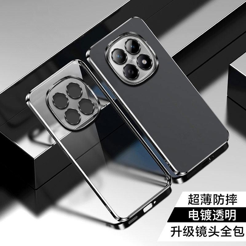 For Mi POCO M8 Pro G Ultra-thin Plating Silicone TPU Case For POCO M 8 M8Pro Electroplating Transparent Shockproof Back Cover