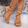Women Sandals Round Toe Strap High-heeled Sandals Summer Fashion Sexy Pumps Trend Luxury Elegant Shoes Female Zapatos De Mujer