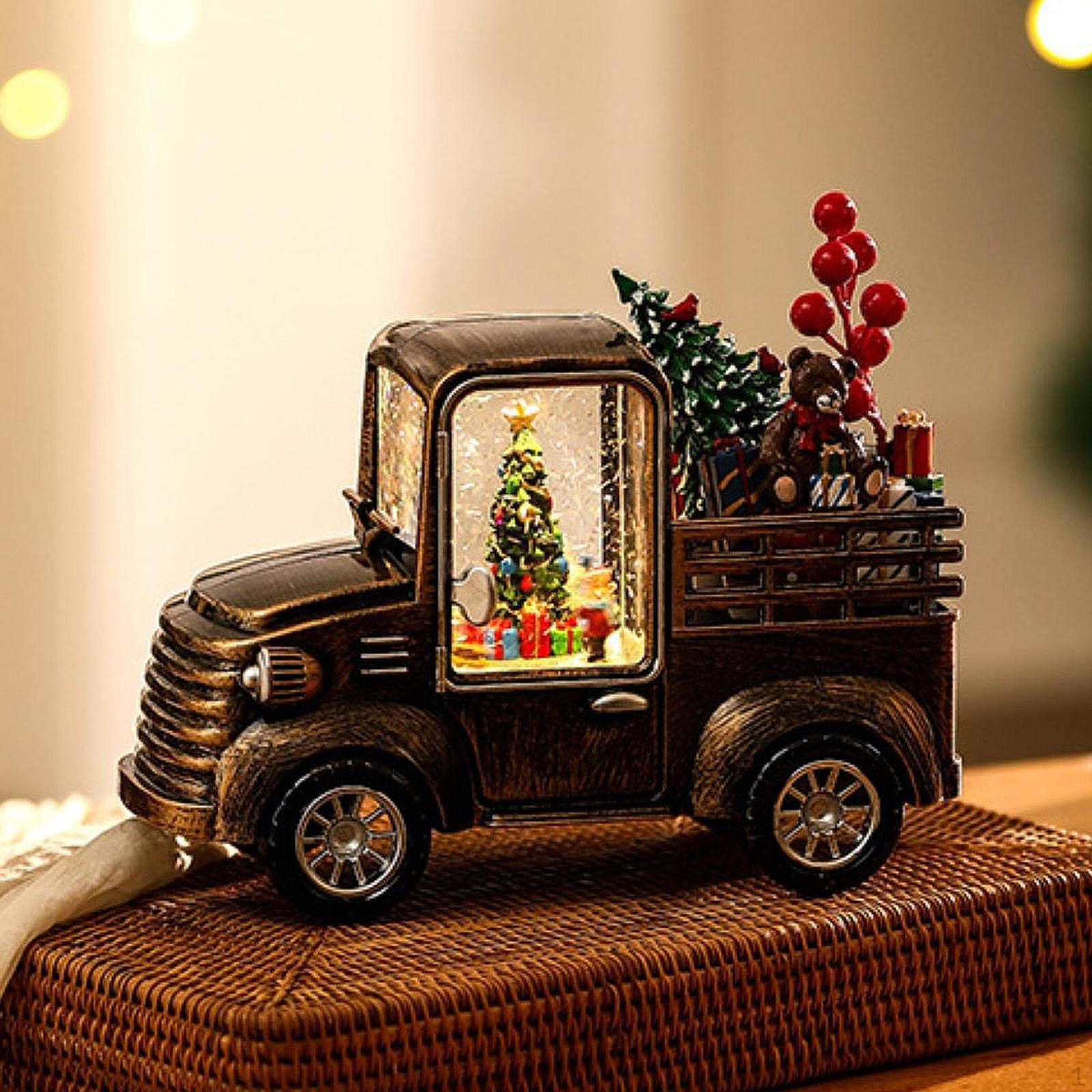 

Різдво Снігова куля Ліхтар Вантажівка Декорація робочого столу Прикрашає мюзикл Tree Style