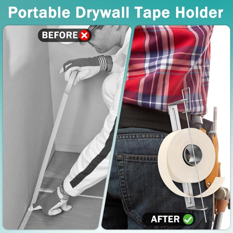 Drywall Tape Reel Dispenser Holder Ergonomic Handle Tape Dispenser For Drywall Taping No Assembly Required Enduring
