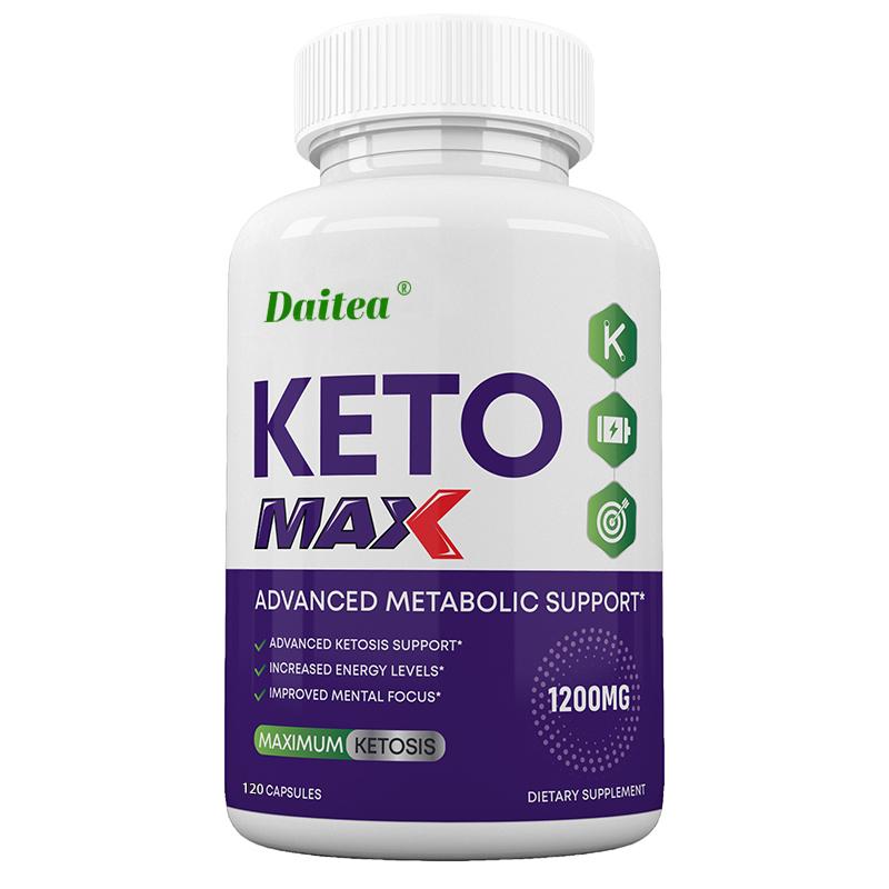 Keto Max BHB Capsules 120 Count, 1200mg Per Serving Proprietary Blend, Dietary Supplement
