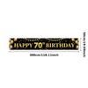 Anniversary Party Banner Reusable Milestone Celebration Banner Happy 70th Birthday Banner Polyester Material For Outdoor