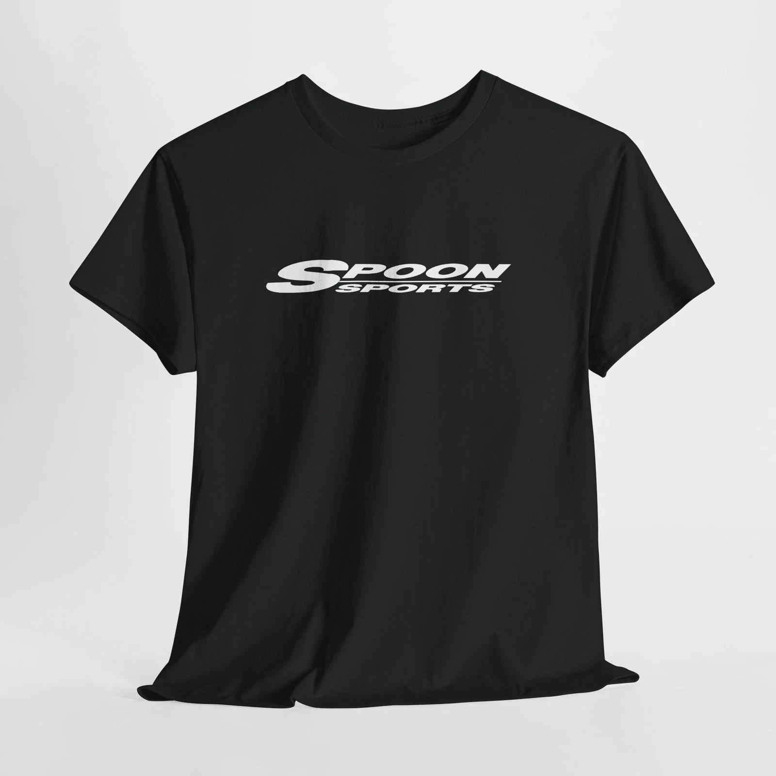 Men s and Women s T-shirts Spoon Sports Black T-Shirt – Unisex JDM Racing Tee for Men or Women M
