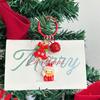 Cartoon Santa Claus Snowman Pendant Key Ring Cute Christmas Keychain Backpack Decoration Accessories Christmas New Year Gifts