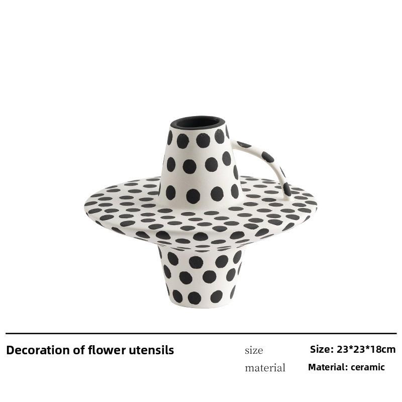 

Wabi Sabi style ceramic vase retro home decoration soft furnishings countertop flower vase