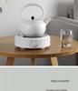 Estufa Eléctrica de Cerámica Compacta de 110V para Hervir Té y Agua, Mini Cocina de Inducción con Tetera de Hierro Fundido