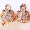 Cute Glitter Rhinestone Frog Animal Keyring Car Handbag Accessory Keychain Gift