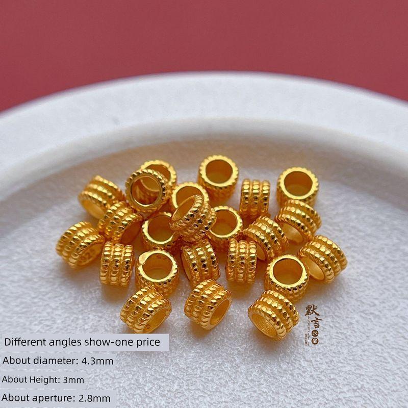 

S925 Ancient Style Silver Plated Accessories Flexible Ring Spacer Bead SEPTA Card Bead Ring Closed Ring Ring Connection Ring DIY Ornament SA3497