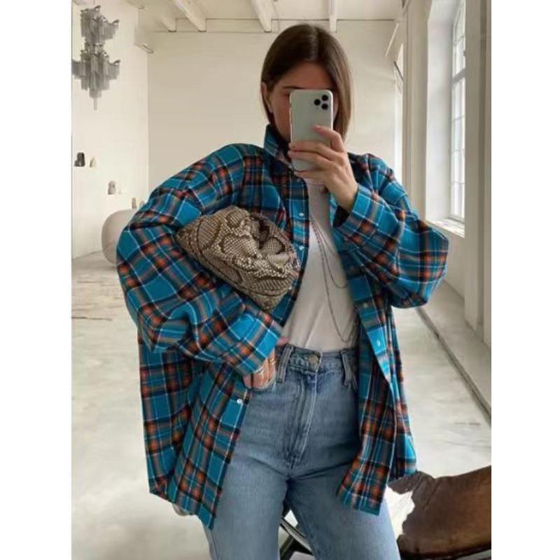 HNXC Women's Fashion Casual Long Sleeve  POLO Neck Blouses & Shirts