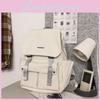 Nylon Harajuku Double Shoulder Backpack With Laptop Pocket For Casual Daily Use